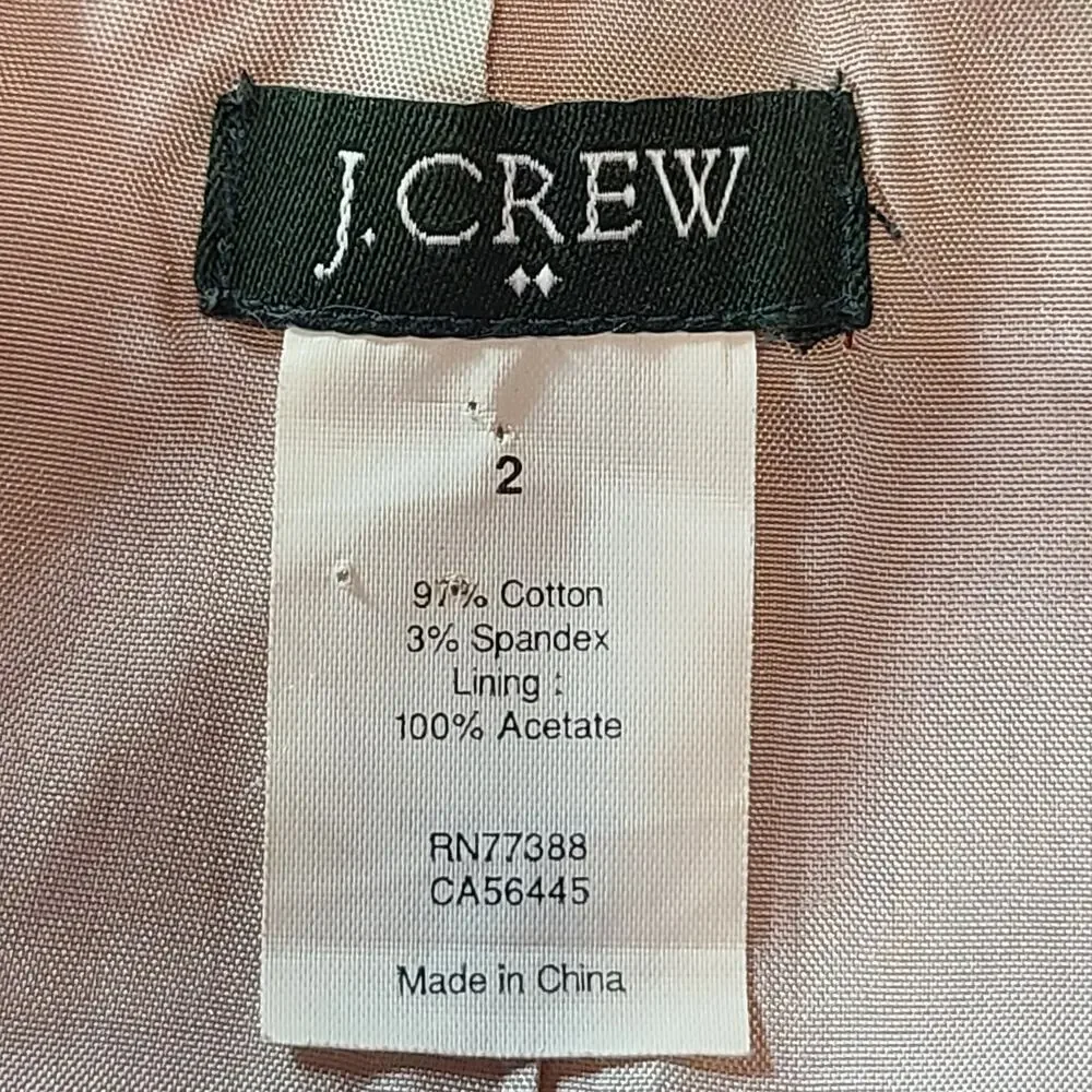 J.Crew Burnt Orange Shift Dress Sleeveless Knee Length Minimalist Size 2 2716